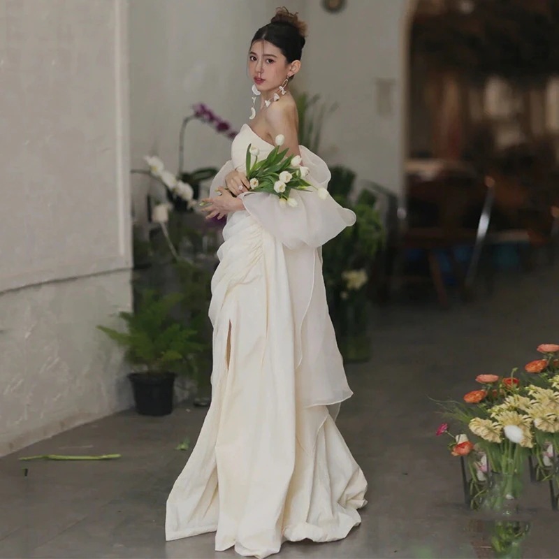 パーティードレス2024新商品 結婚式ワンピース ウェディングドレス 花嫁ロングドレス 演奏会 発表会 卒業式 成人式 同窓会 ドレスワンピース
