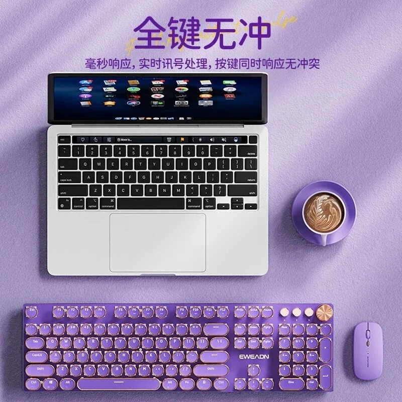 ハンサム オフィス メカニカル [期間限定30%値下げ]フォアランナー スチームパンク有線ガール ライム キーボード ゲーム2つ買うと200オフ コンピューター V タイピング