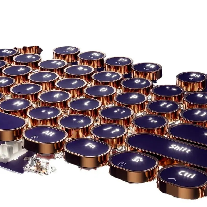 ハンサム オフィス メカニカル [期間限定30%値下げ]フォアランナー スチームパンク有線ガール ライム キーボード ゲーム2つ買うと200オフ コンピューター V タイピング