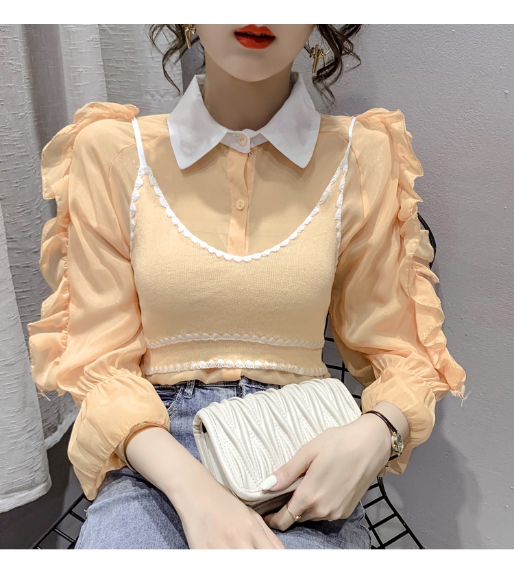 長袖ブラウス ビスチェ トップス シャツ ブラウス ベスト 袖あり 長袖 襟付き 前開き 2点セット ツーピース かわいい 大人可愛い きれいめ シンプル カジュアル 大人 上品 おしゃれ お洒落 長袖ブラウス ビスチェ トップス シャツ ブラウス ベスト 袖あり 長袖 襟付き 前開き 2点セット ツーピース かわいい 大人可愛い きれいめ シンプル カジュアル 大人 上品 おしゃれ お洒落