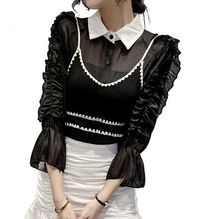 長袖ブラウス ビスチェ トップス シャツ ブラウス ベスト 袖あり 長袖 襟付き 前開き 2点セット ツーピース かわいい 大人可愛い きれいめ シンプル カジュアル 大人 上品 おしゃれ お洒落 長袖ブラウス ビスチェ トップス シャツ ブラウス ベスト 袖あり 長袖 襟付き 前開き 2点セット ツーピース かわいい 大人可愛い きれいめ シンプル カジュアル 大人 上品 おしゃれ お洒落