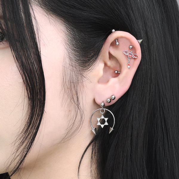 Qoo10] ROQUE 軟骨 ピアス ボディピアス 20G 18