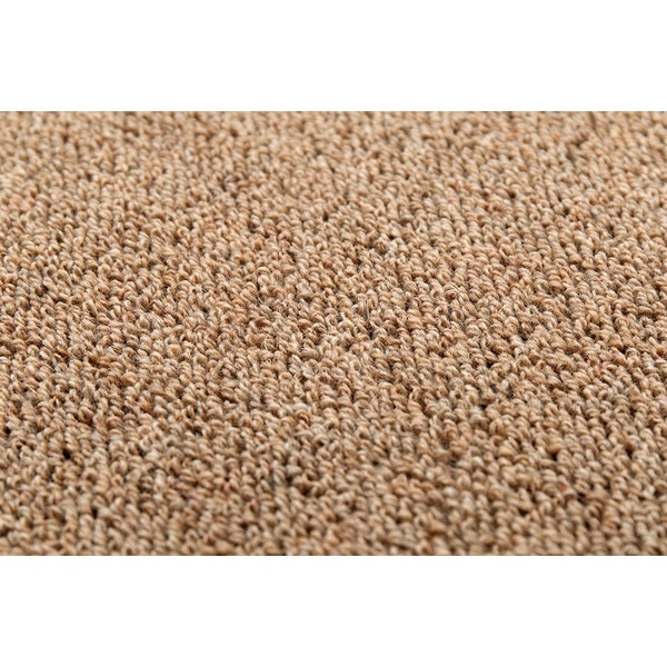 ラグマット 絨毯 江戸間 10畳 約352x440cm ブラウン 日本製 ウール100％ 防炎 防ダニ 抗菌 ホットカーペット可 オペラ