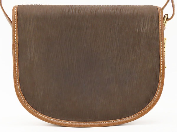 美品ロエベヴィンテージベラスケス斜め掛けショルダーバッグショルダーポーチポシェットツイスト金具ダークブラウンブラウン