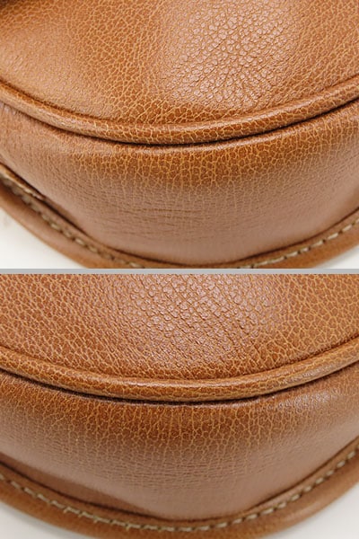 美品ロエベヴィンテージベラスケス斜め掛けショルダーバッグショルダーポーチポシェットツイスト金具ダークブラウンブラウン