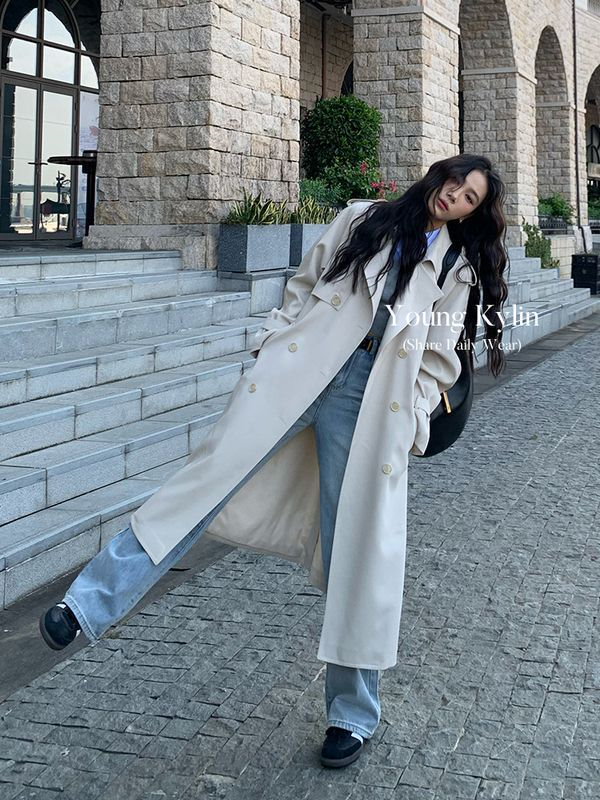 Qoo10] 2025春 新作 高級感 トレンチコート