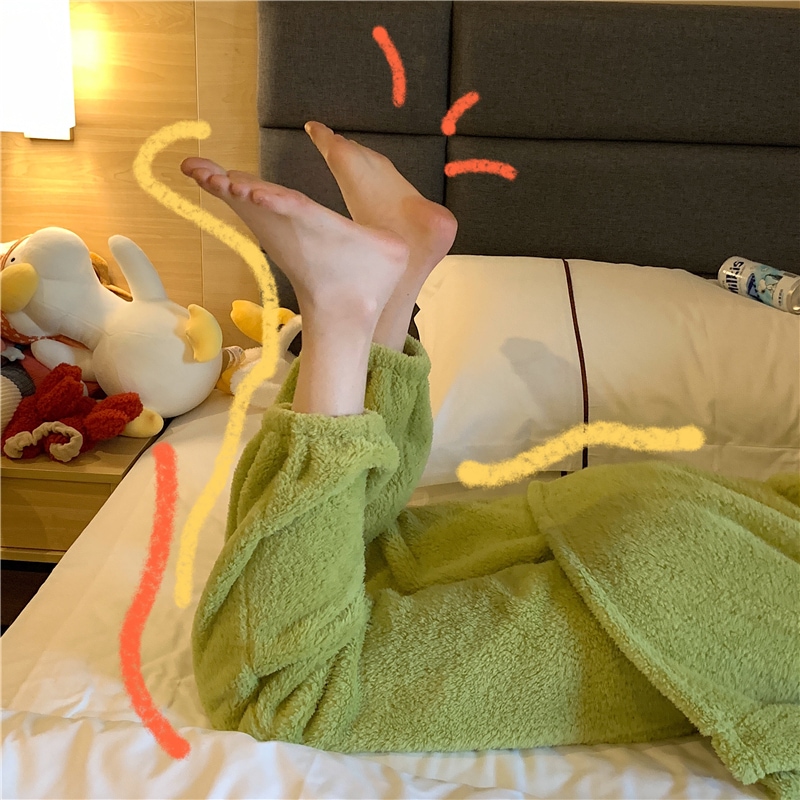 【送料無料】レディース モコモコ ルームウェア もこもこ かわいい 上下セット 秋冬 無地