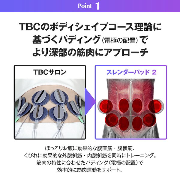 Qoo10] TBC スレンダーパッド2 腹部専用 家庭用EM