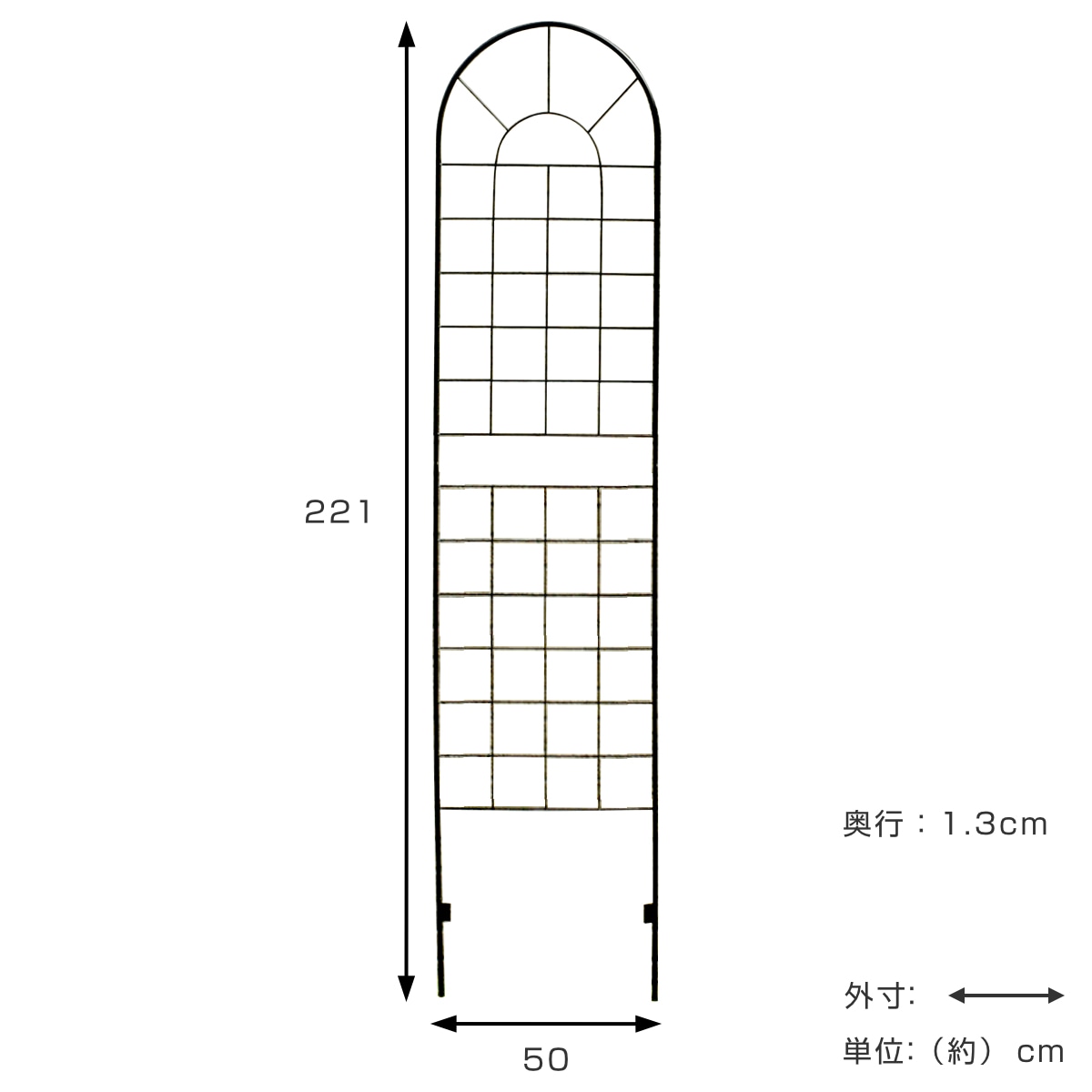 フェンス アイアンフェンス ハイタイプ 高さ221cm 2枚組 ガーデンフェンス インテリア ガーデニング雑貨 アンティーク おしゃれ ガーデニング アイアン 鉄 ディスプレイ オブジェ 置物