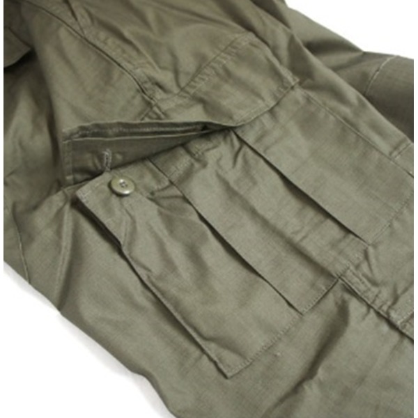 アメリカ軍 BDU カーゴパンツ Lサイズ オリーブ リップストップ YN521007 レプリカ ミリタリーパンツ 軍モノ 迷彩服