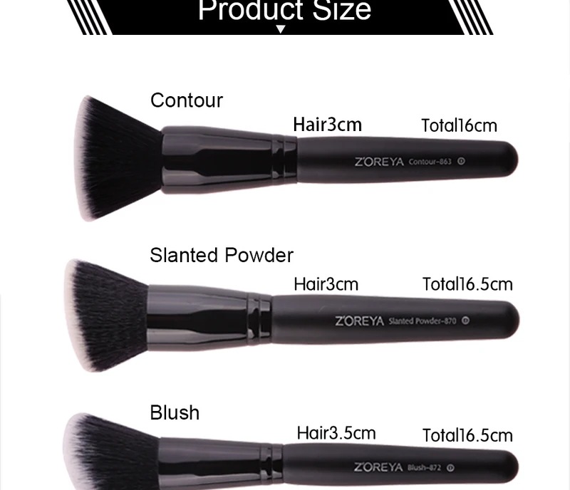 Zoreya 7/15pcsの黒のメイクブラシセットアイシャドウパウダーファンデーションコンシーラー化粧ブラシメイクブレンド美容ツール Zoreya 7/15pcsの黒のメイクブラシセットアイシャドウパウダーファンデーションコンシーラー化粧ブラシメイクブレンド美容ツール