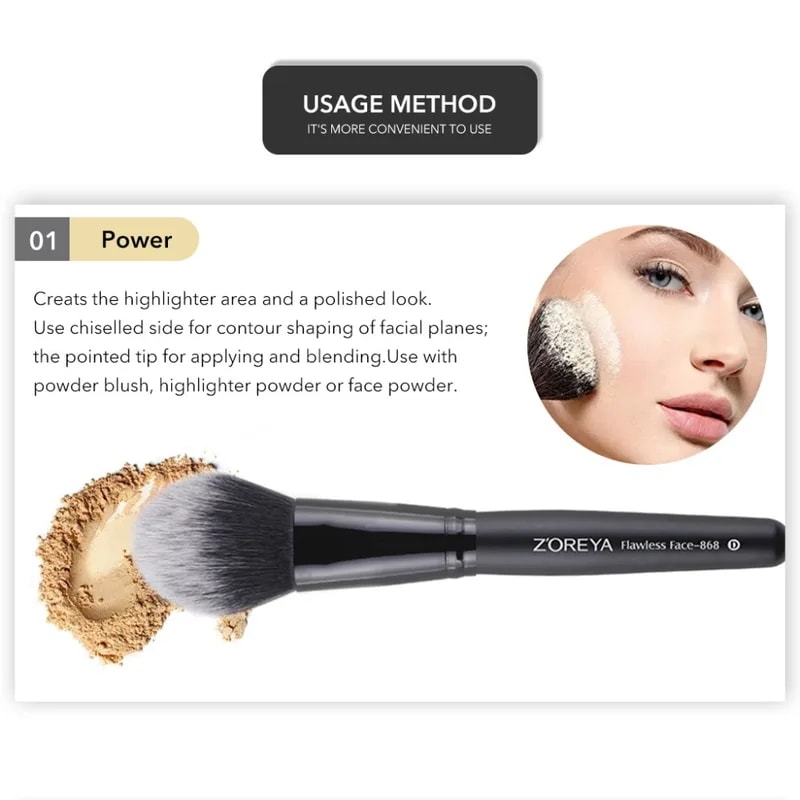 Zoreya 7/15pcsの黒のメイクブラシセットアイシャドウパウダーファンデーションコンシーラー化粧ブラシメイクブレンド美容ツール Zoreya 7/15pcsの黒のメイクブラシセットアイシャドウパウダーファンデーションコンシーラー化粧ブラシメイクブレンド美容ツール