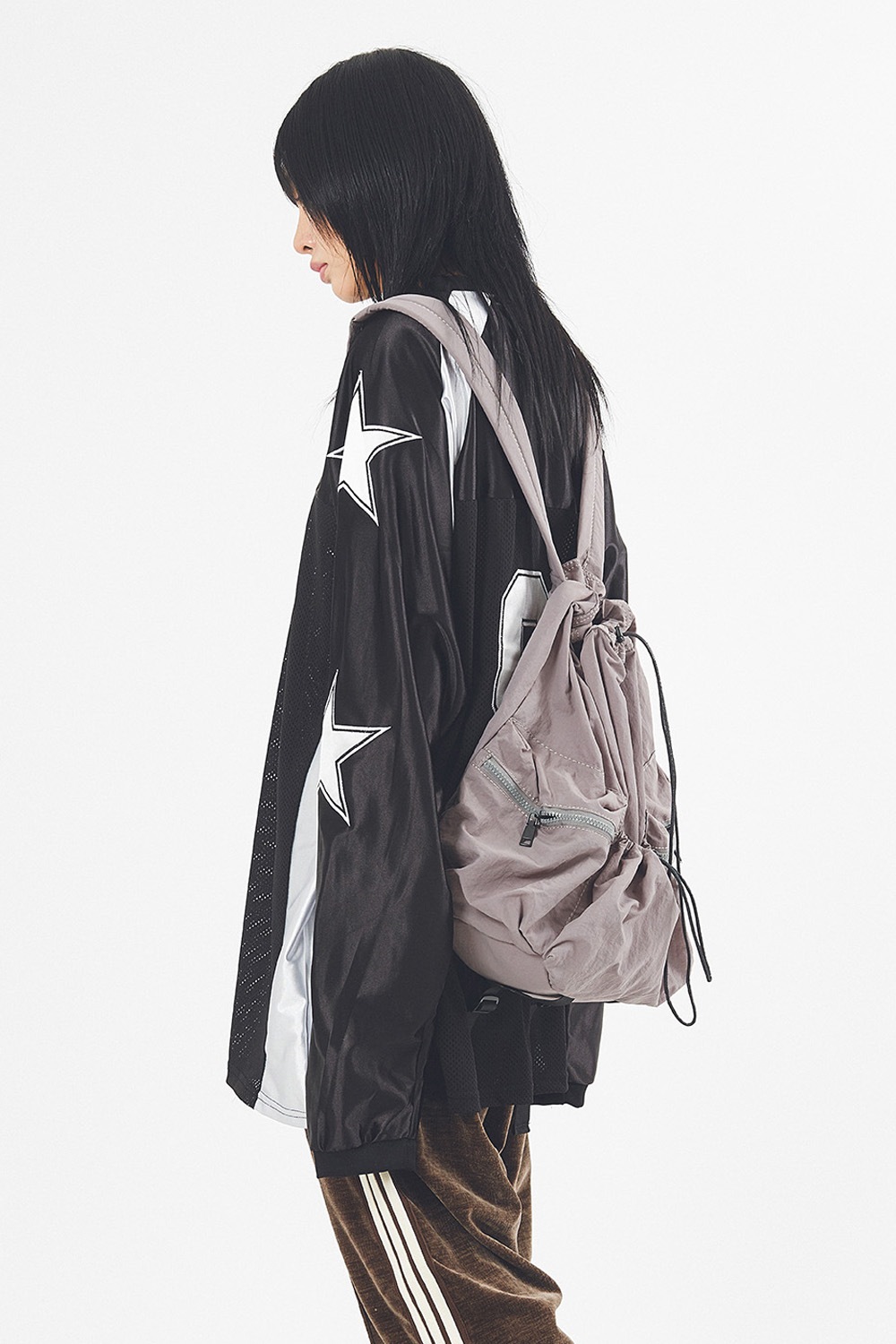 Butter String Multi-Pocket Backpack 3色 (UNISEX) 新商品 韓国人気 男女共用 デイリー ファッション 旅行用 日常 ストリートファッション