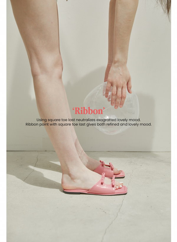 ☆韓国の人気☆【att】☆Ribbon Slid.e☆サンダル☆ ☆韓国の人気☆【att】☆Ribbon Slid.e☆サンダル☆