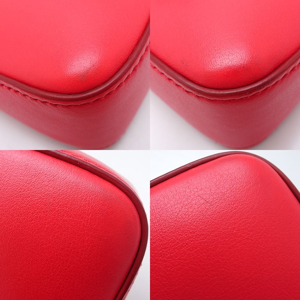 ノビレ ショルダーバッグ レザー レッド/351415【中古】 ノビレ ショルダーバッグ レザー レッド/351415【中古】