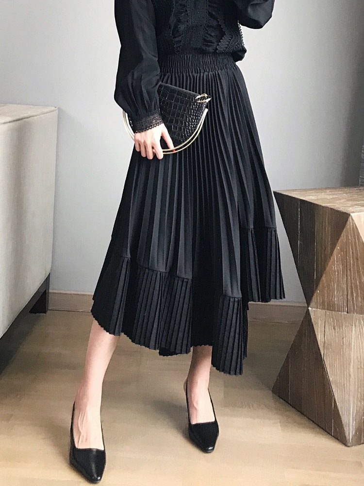 スカート デート かわいい 大人可愛い きれいめ シンプル カジュアル 大人 上品 おしゃれ お洒落 アシメトリー 光沢感 プリーツ ブラック エレガント 卒業式 入学式 ママ イベント ミモレ丈 スカート デート かわいい 大人可愛い きれいめ シンプル カジュアル 大人 上品 おしゃれ お洒落 アシメトリー 光沢感 プリーツ ブラック エレガント 卒業式 入学式 ママ イベント ミモレ丈