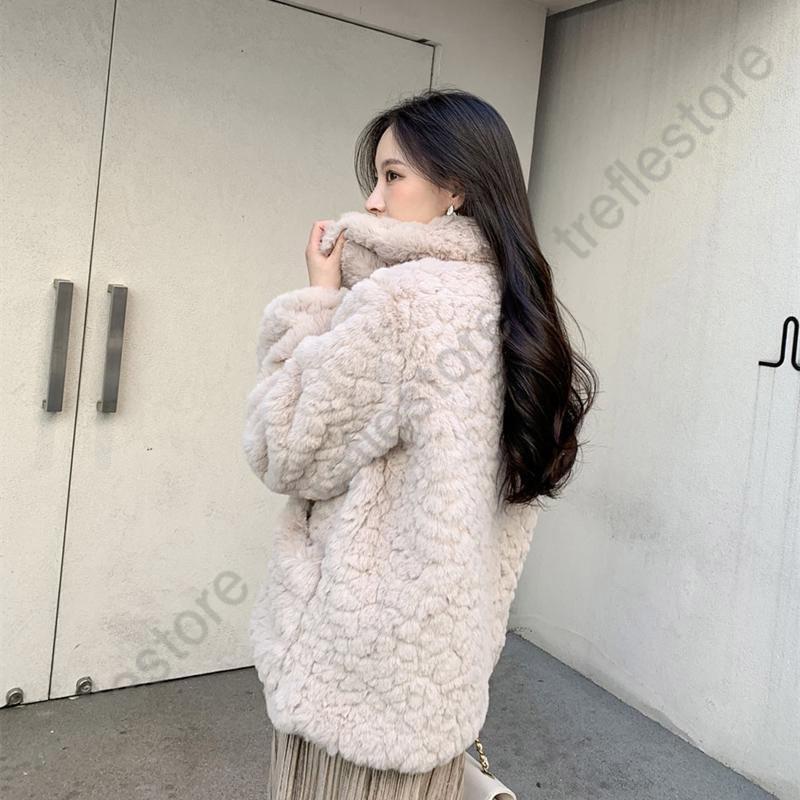 ファーコート 毛皮コート レディースファッション 新品 フォックスファーコート ノースカラー 冬 エコファーコートフェイクフォックスファー