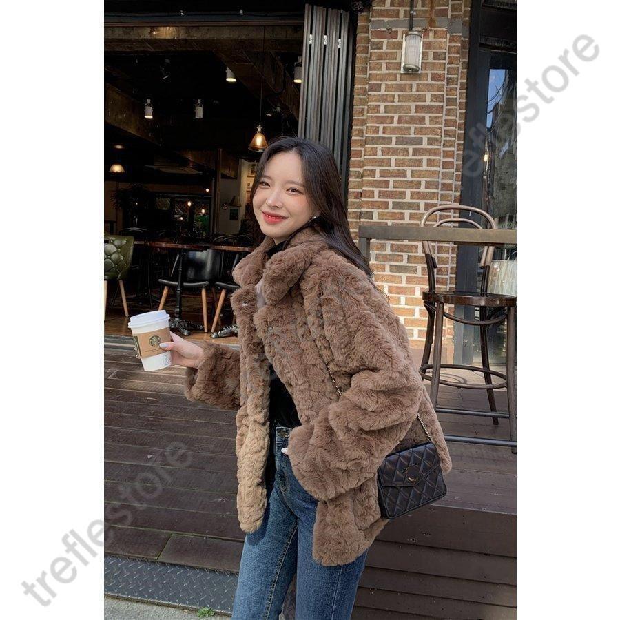 ファーコート 毛皮コート レディースファッション 新品 フォックスファーコート ノースカラー 冬 エコファーコートフェイクフォックスファー