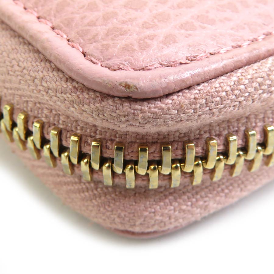 グッチ GUCCI 二つ折り財布 レザー ピンク レディース 354497 h31344a