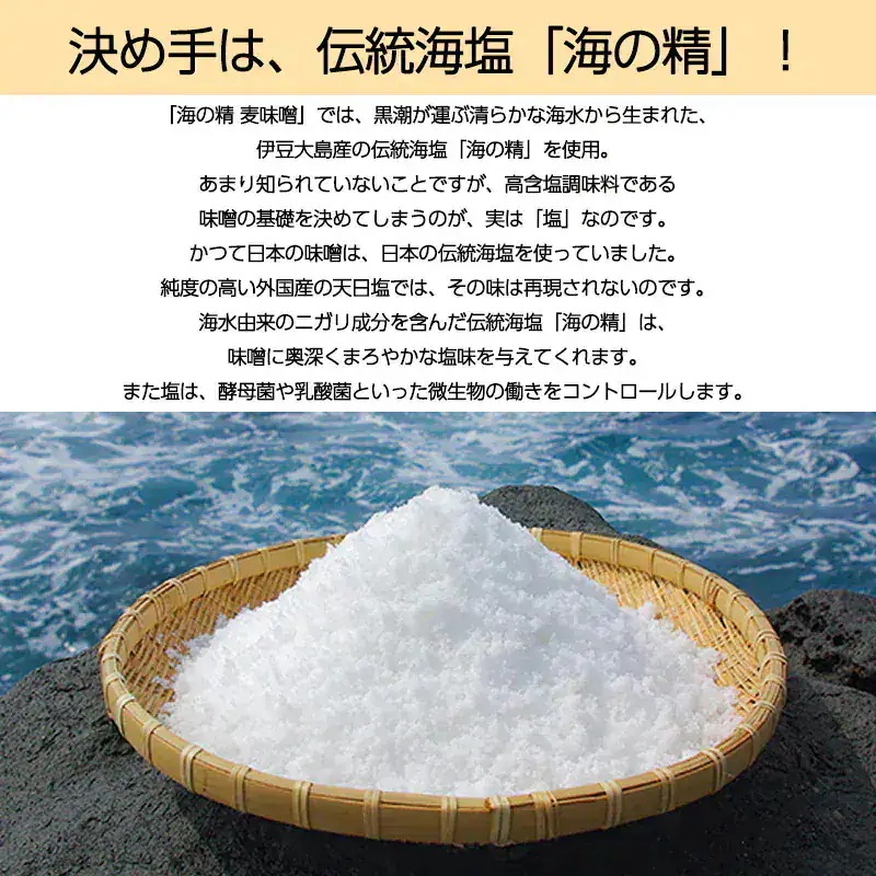 海の精 麦味噌 国産特栽 1kg 6袋セット 生タイプ 味噌汁 調味料 大豆 大麦 国産 海の精 麦味噌 国産特栽 1kg 6袋セット 生タイプ 味噌汁 調味料 大豆 大麦 国産