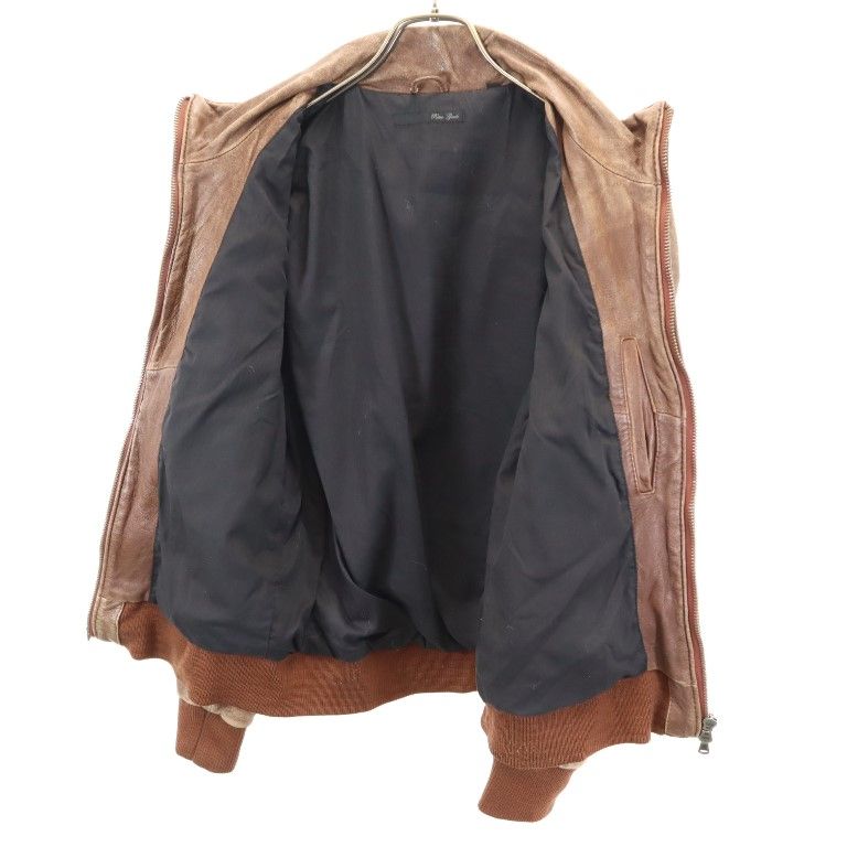 レトログレード 牛革 レザージャケット S ブラウン Retro Grade メンズ レトログレード 牛革 レザージャケット S ブラウン Retro Grade メンズ