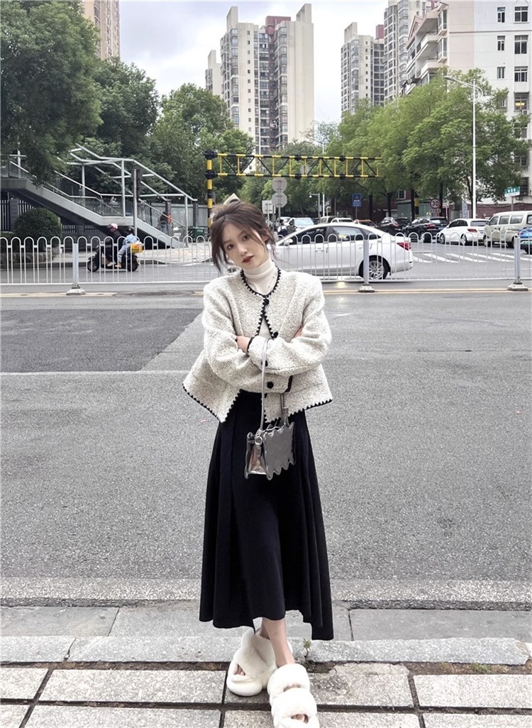 INSスタイル 洗練された 厚手 短い上着 コート 気質 秋冬 暖かい カーディガン ジェントルスタイル レディース