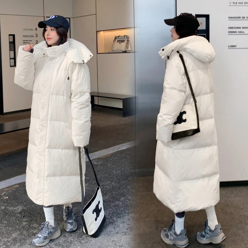 膝丈ダウン綿入れ女性2024冬新作ゆったり厚手の綿入れコート 膝丈ダウン綿入れ女性2024冬新作ゆったり厚手の綿入れコート