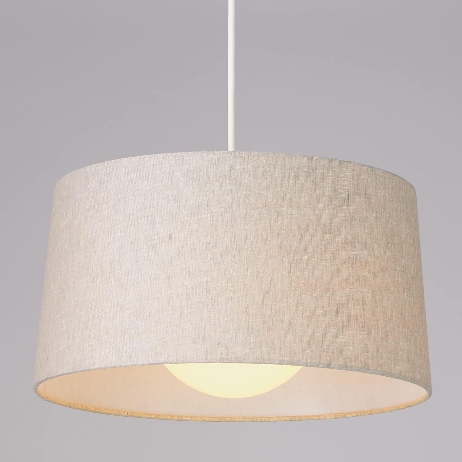 麻シェードペンダントライト ライトベージュ φ39.8×高さ68~128cm MJ‐LPLB1/ 麻シェードペンダントライト ライトベージュ φ39.8×高さ68~128cm MJ‐LPLB1/