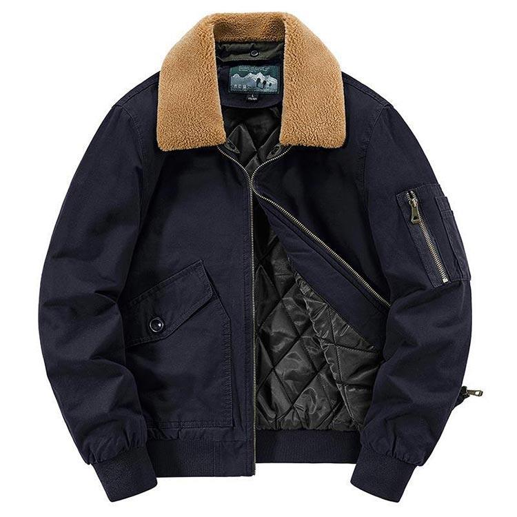【急速出荷!】メンズ ミリタリージャケット ジャンパー 綿入り フライトジャケット 防風防寒 厚手 秋物ジャケット 防寒着 秋冬 秋物