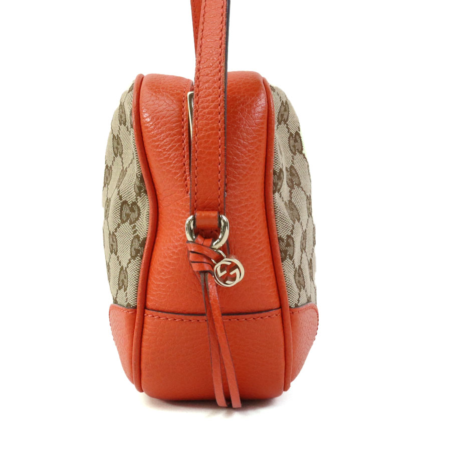 グッチ GUCCI 斜め掛けショルダーバッグ GGキャンバス キャンバス/レザー ブラウン/オレンジ レディース 449413 e58743a グッチ GUCCI 斜め掛けショルダーバッグ GGキャンバス キャンバス/レザー ブラウン/オレンジ レディース 449413 e58743a