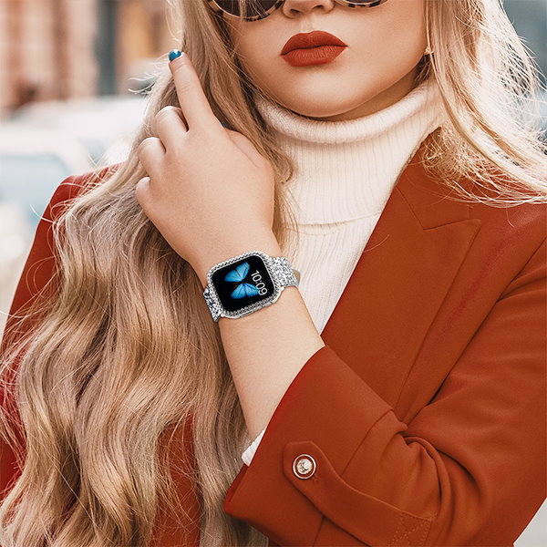 NR…⭐︎キラキラアップルウォッチカバーベルトバンドApple Watchラバー 欲しく