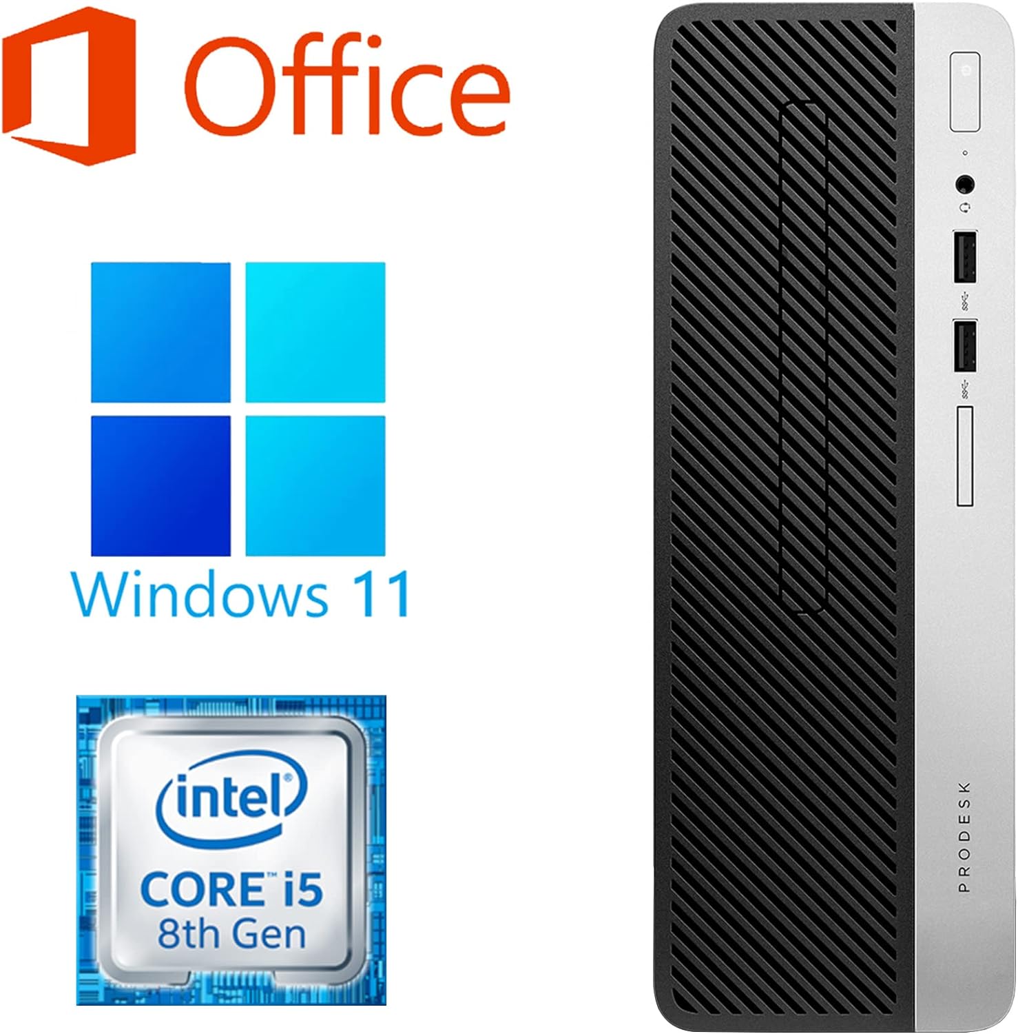 デスクトップ 中古パソコン office2021 90日保証Windows11 SSD512GB 第7世代Corei5 メモリ8GB Type-C VGA Displayポート 600G3