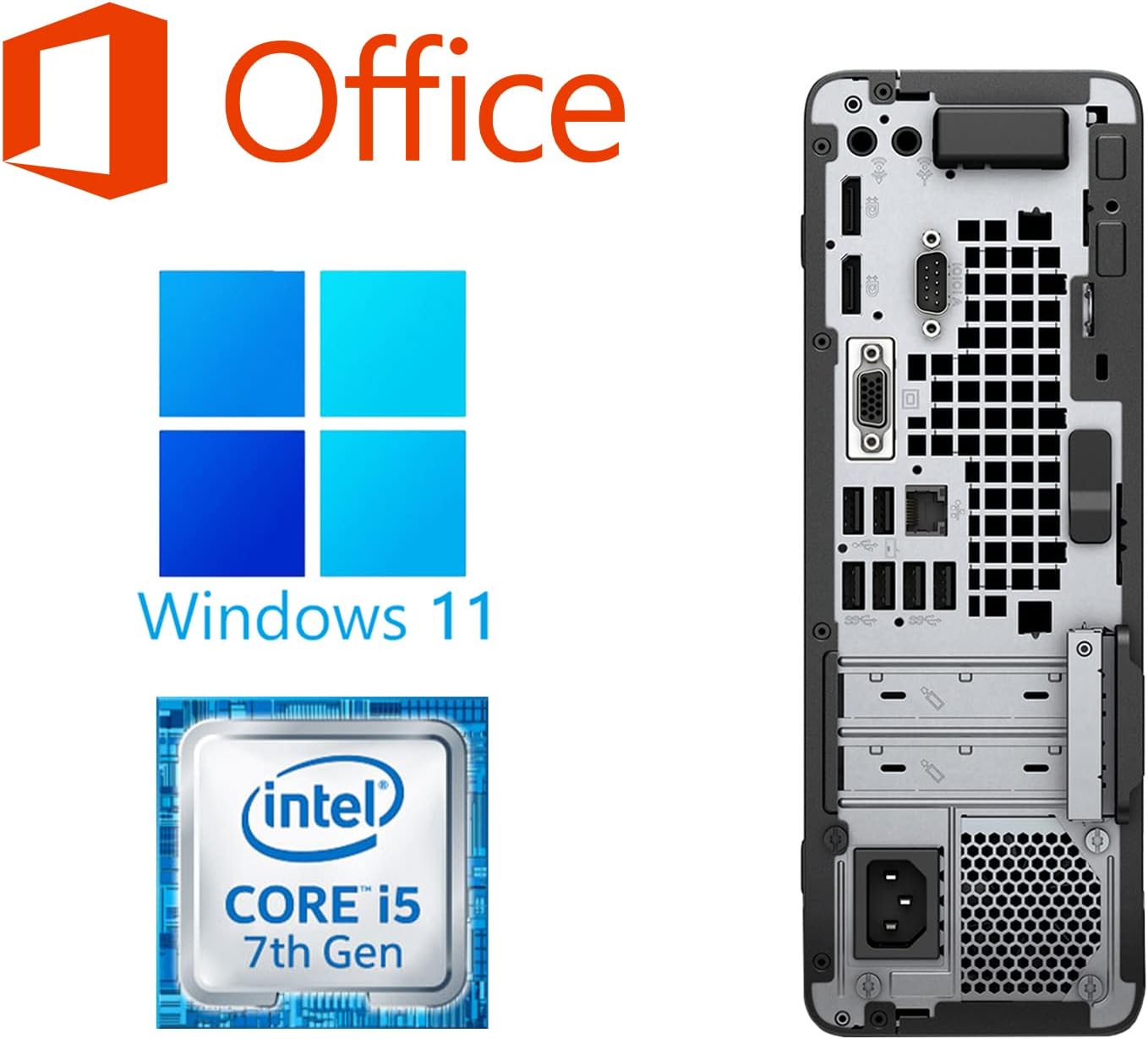 デスクトップ 中古パソコン office2021 90日保証Windows11 SSD512GB 第7世代Corei5 メモリ8GB Type-C VGA Displayポート 600G3