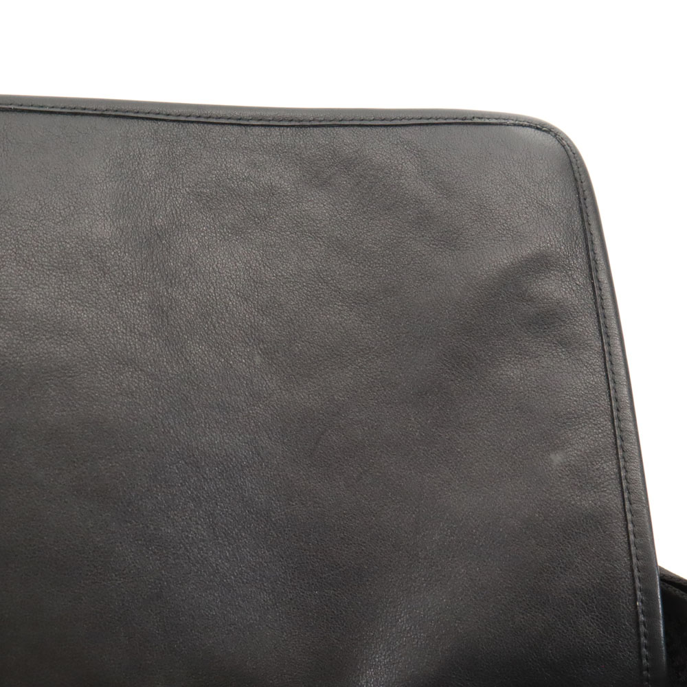 イタリア製 ロゴ総柄 ショルダーバッグ ブラック系 メンズ