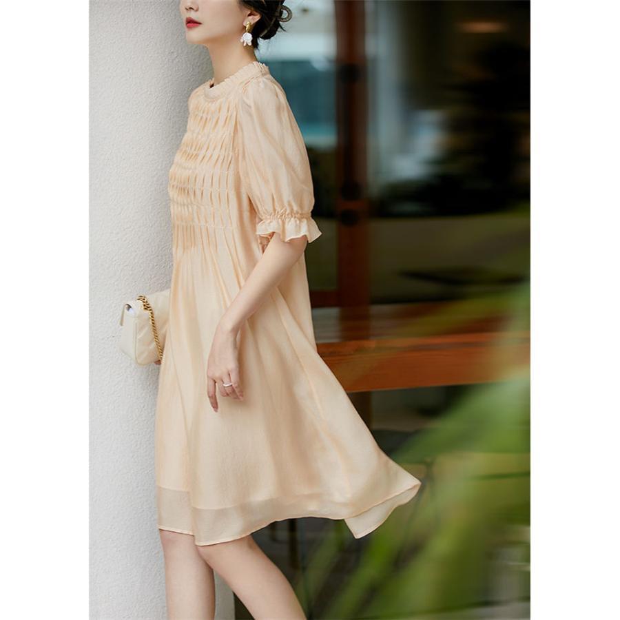 ワンピース 半袖 春 夏 レディース ロングワンピース プリーツ ミディアム丈 ひざワンピース カジュアル風 体型カバー 無地 ドレス 着痩せ 40代 ワンピース 半袖 春 夏 レディース ロングワンピース プリーツ ミディアム丈 ひざワンピース カジュアル風 体型カバー 無地 ドレス 着痩せ 40代