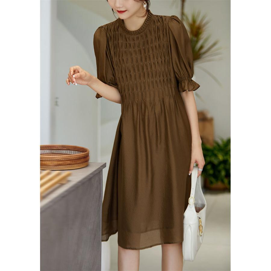 ワンピース 半袖 春 夏 レディース ロングワンピース プリーツ ミディアム丈 ひざワンピース カジュアル風 体型カバー 無地 ドレス 着痩せ 40代 ワンピース 半袖 春 夏 レディース ロングワンピース プリーツ ミディアム丈 ひざワンピース カジュアル風 体型カバー 無地 ドレス 着痩せ 40代