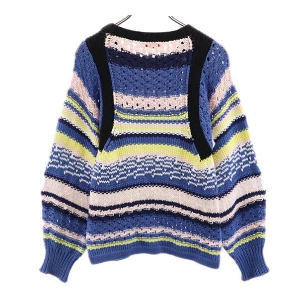 Chloe パッチワークデザイン長袖ニット Chloe パッチワークデザイン長袖ニット