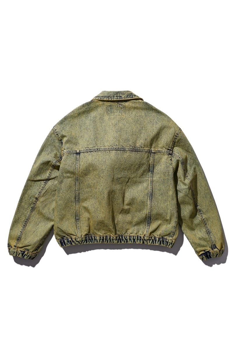 【AECA WHITE】 PIGMENT DYED DENIM JACKET : INDIGO YELLOW