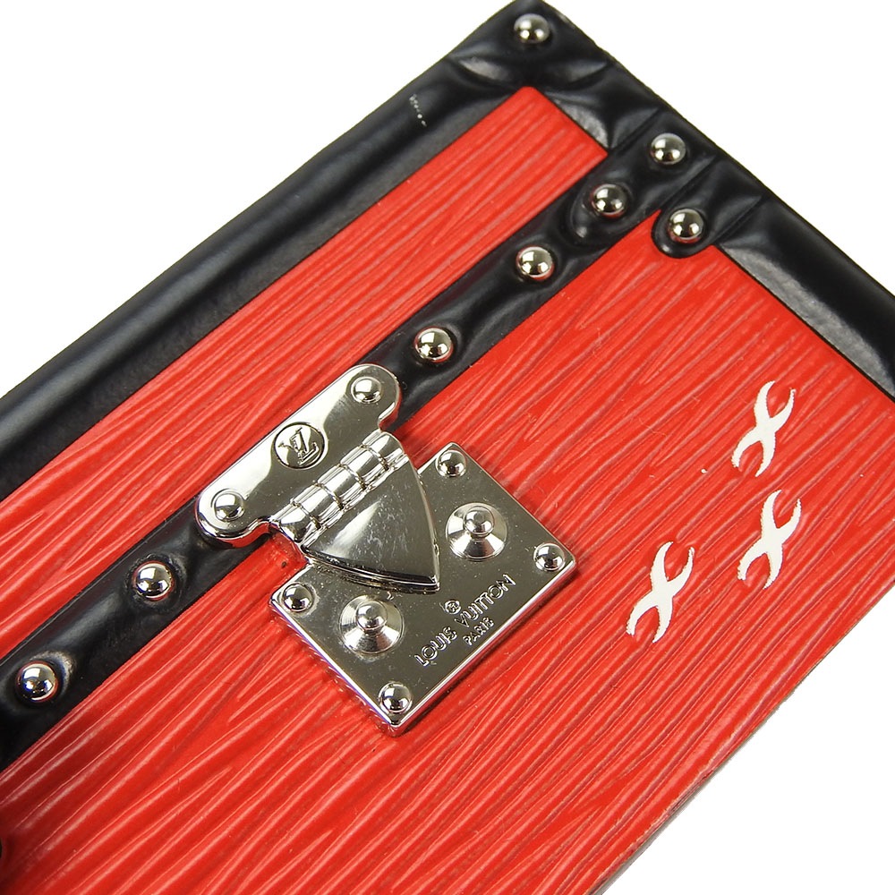 【中古】ルイヴィトン キーリング キーホルダー エピプティット マル M00005 トランク レッド ブラック 普段使い 小物 シンプル バッグ チャーム レディース 女性 LOUIS VUIT