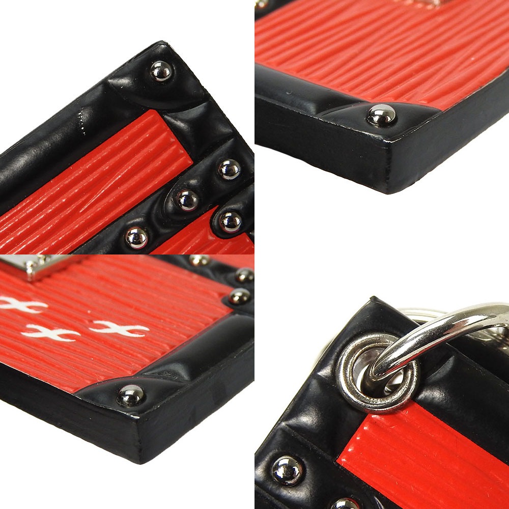 【中古】ルイヴィトン キーリング キーホルダー エピプティット マル M00005 トランク レッド ブラック 普段使い 小物 シンプル バッグ チャーム レディース 女性 LOUIS VUIT