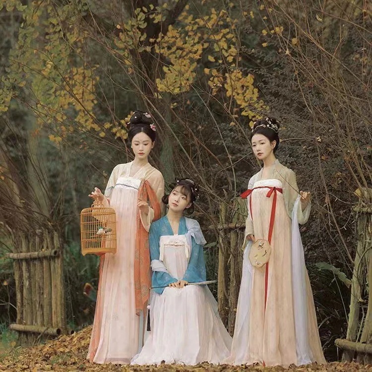 ストレートカラーカーディガン胸丈スカート唐風漢服女性夏仲良し衣装 セットアップ ストレートカラーカーディガン胸丈スカート唐風漢服女性夏仲良し衣装 セットアップ