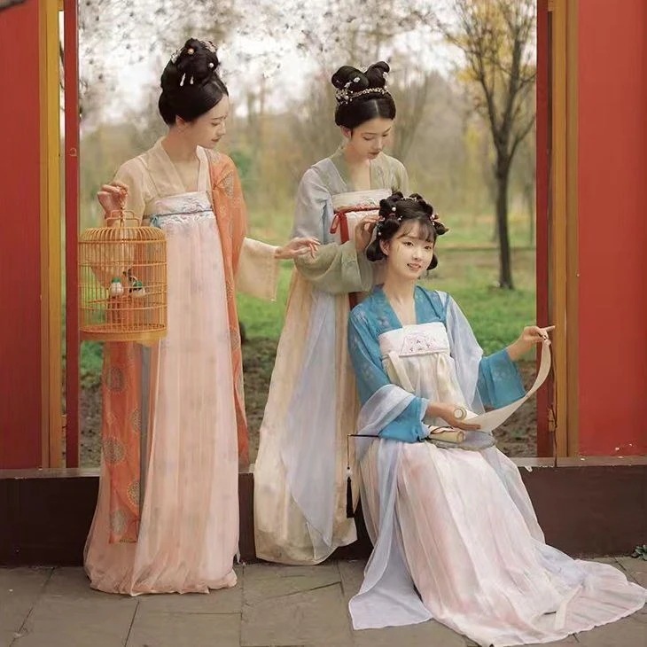 ストレートカラーカーディガン胸丈スカート唐風漢服女性夏仲良し衣装 セットアップ ストレートカラーカーディガン胸丈スカート唐風漢服女性夏仲良し衣装 セットアップ