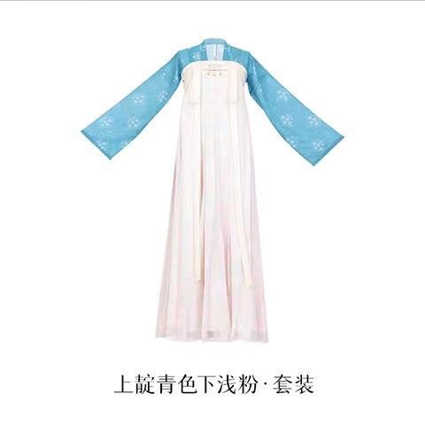 ストレートカラーカーディガン胸丈スカート唐風漢服女性夏仲良し衣装 セットアップ ストレートカラーカーディガン胸丈スカート唐風漢服女性夏仲良し衣装 セットアップ