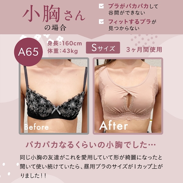 モモフル 色っぽナイトブラ 昼夜兼用 ブラック L1点、ピンクL2点 モモフル momoful / 色っぽナイトブラの公式商品情報｜美容