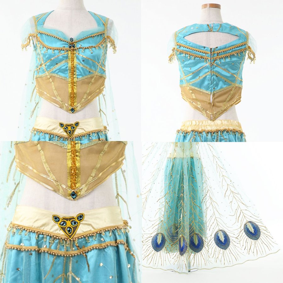 ジャスミン プリンセス 衣装 コスチューム レディース アラビアン 王女 コスプレ ハロウィン 仮装
