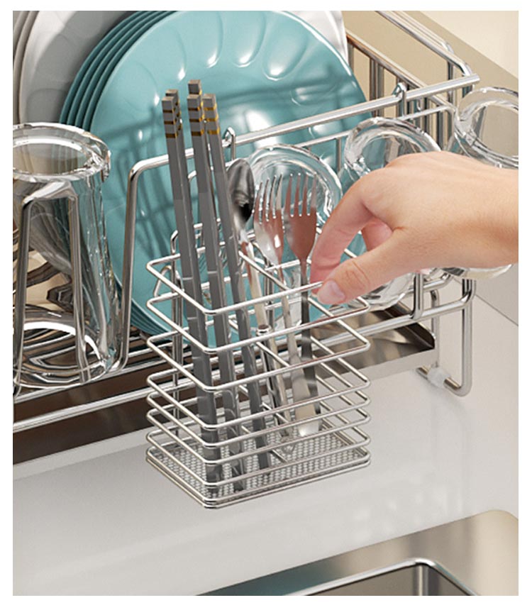 水切りラック スライド式 水切りかご シンクサイド ステンレス 水切りバスケット 箸置き付き 包丁立て 斜めトレー コップ立て 水切りラック スライド式 水切りかご シンクサイド ステンレス 水切りバスケット 箸置き付き 包丁立て 斜めトレー コップ立て