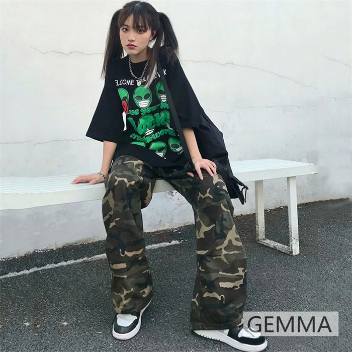迷彩カーゴパンツ レディース メンズ ワイドパンツ 大人ダンス衣装 ヒップホップ hiphop JA 迷彩カーゴパンツ レディース メンズ ワイドパンツ 大人ダンス衣装 ヒップホップ hiphop JA
