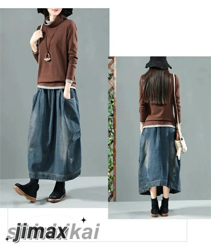 デニムスカート ロング 冬 ボトムス 秋冬 スカート ロングスカート レディース デニム ロング スカート ウエストゴム 大人 ボトムス カジュアル おしゃれ 体型カバー ミモレ丈 ユーズド加工 無地 デニムスカート ロング 冬 ボトムス 秋冬 スカート ロングスカート レディース デニム ロング スカート ウエストゴム 大人 ボトムス カジュアル おしゃれ 体型カバー ミモレ丈 ユーズド加工 無地