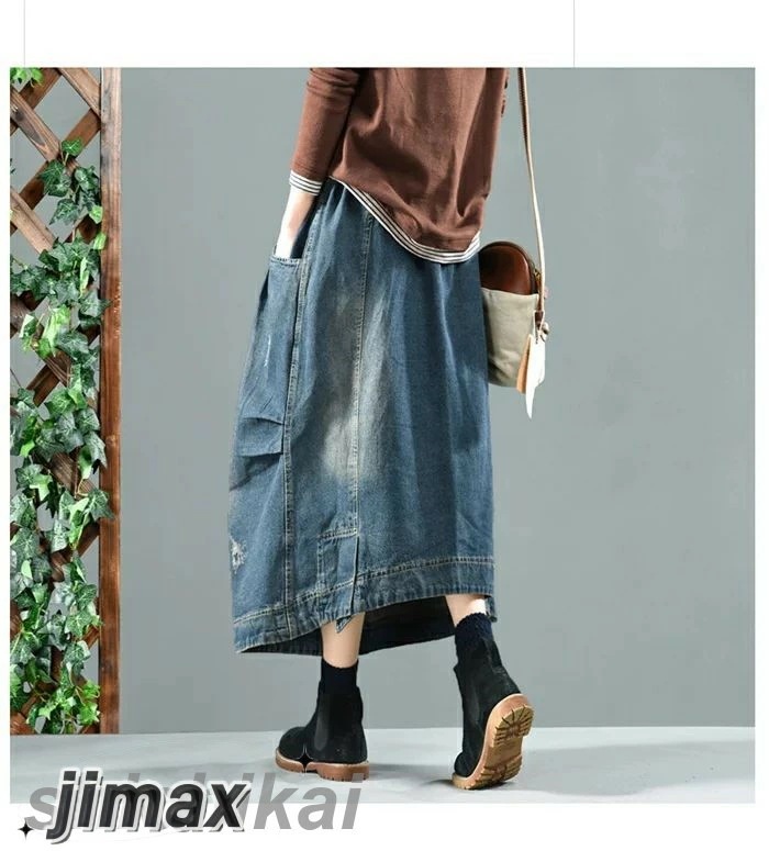 デニムスカート ロング 冬 ボトムス 秋冬 スカート ロングスカート レディース デニム ロング スカート ウエストゴム 大人 ボトムス カジュアル おしゃれ 体型カバー ミモレ丈 ユーズド加工 無地 デニムスカート ロング 冬 ボトムス 秋冬 スカート ロングスカート レディース デニム ロング スカート ウエストゴム 大人 ボトムス カジュアル おしゃれ 体型カバー ミモレ丈 ユーズド加工 無地