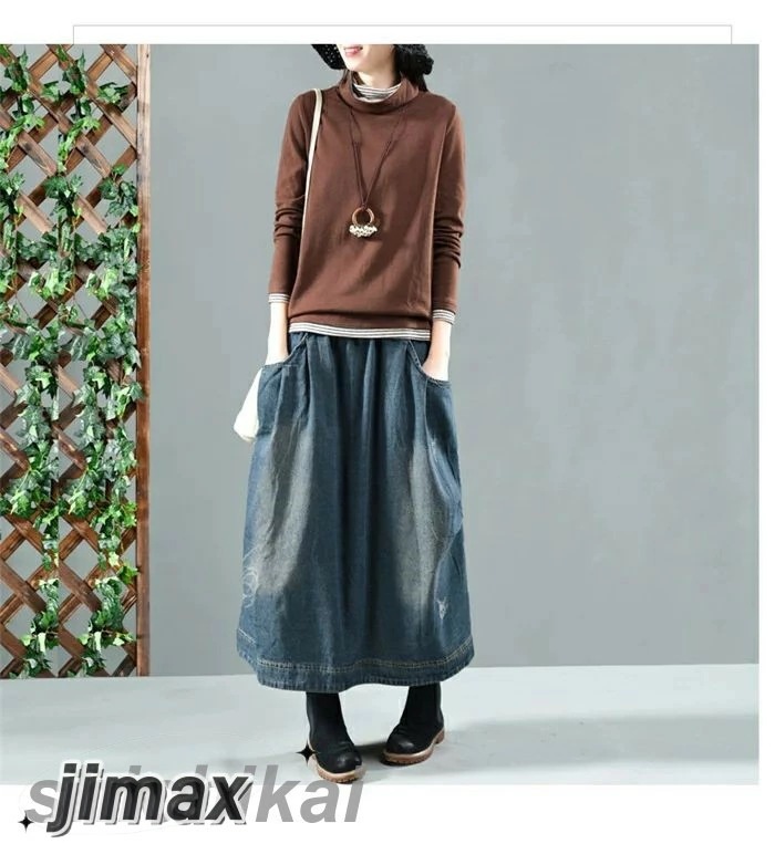 デニムスカート ロング 冬 ボトムス 秋冬 スカート ロングスカート レディース デニム ロング スカート ウエストゴム 大人 ボトムス カジュアル おしゃれ 体型カバー ミモレ丈 ユーズド加工 無地 デニムスカート ロング 冬 ボトムス 秋冬 スカート ロングスカート レディース デニム ロング スカート ウエストゴム 大人 ボトムス カジュアル おしゃれ 体型カバー ミモレ丈 ユーズド加工 無地